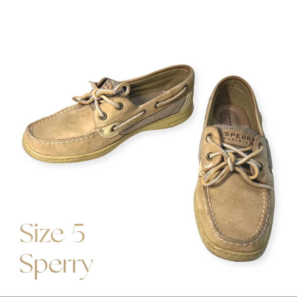 Sperry leather boat shoes